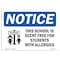 Signmission OSHA Notice, 5" Height, This School Is Scent Free For Sign With Symbol, 7" X 5", Landscape OS-NS-D-57-L-18658 - alternate 1